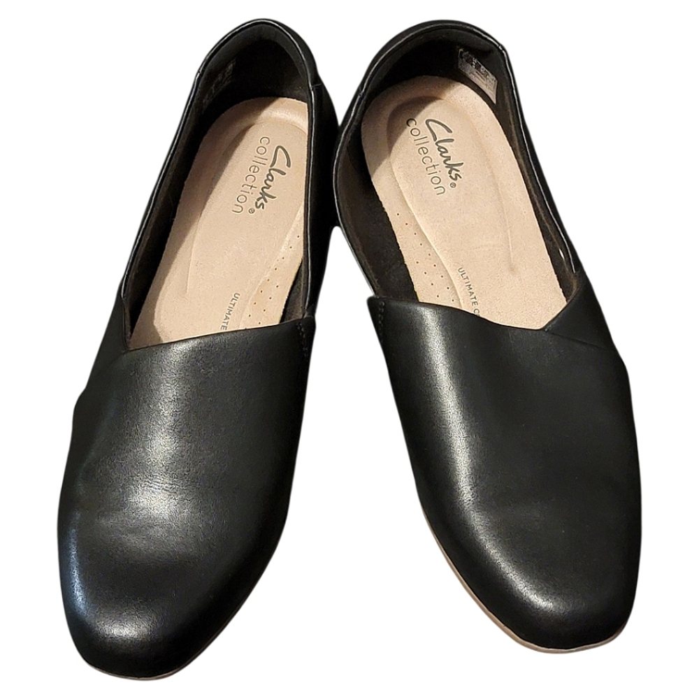 Clarks Women's Black Slip-On Shoes